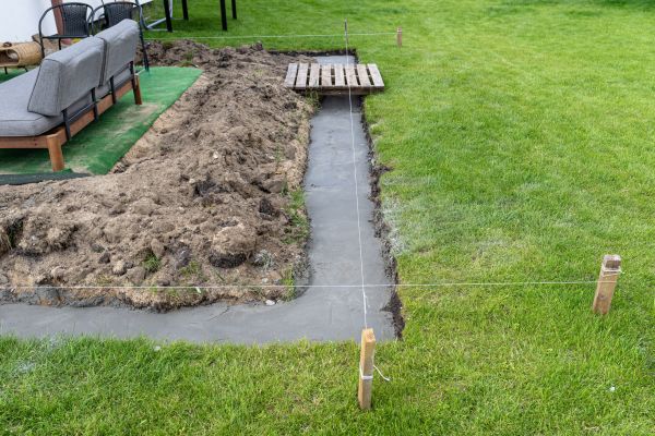 Cement Footer Installation in Baton Rouge